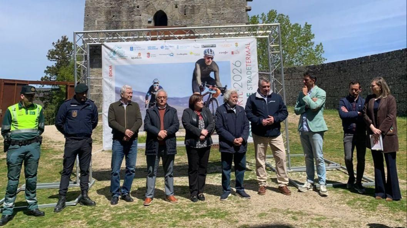 El Castelo de Montalegre vivió el acto de presentación de la marcha cicloturista.