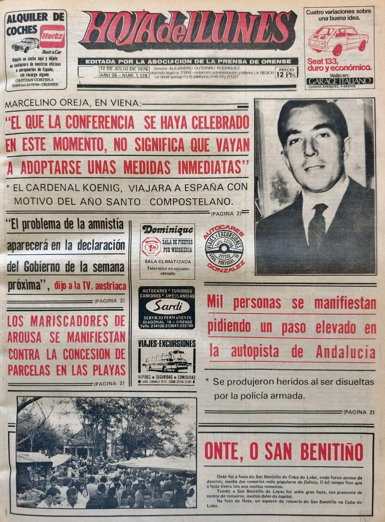 La primera 12 de julio 1976.