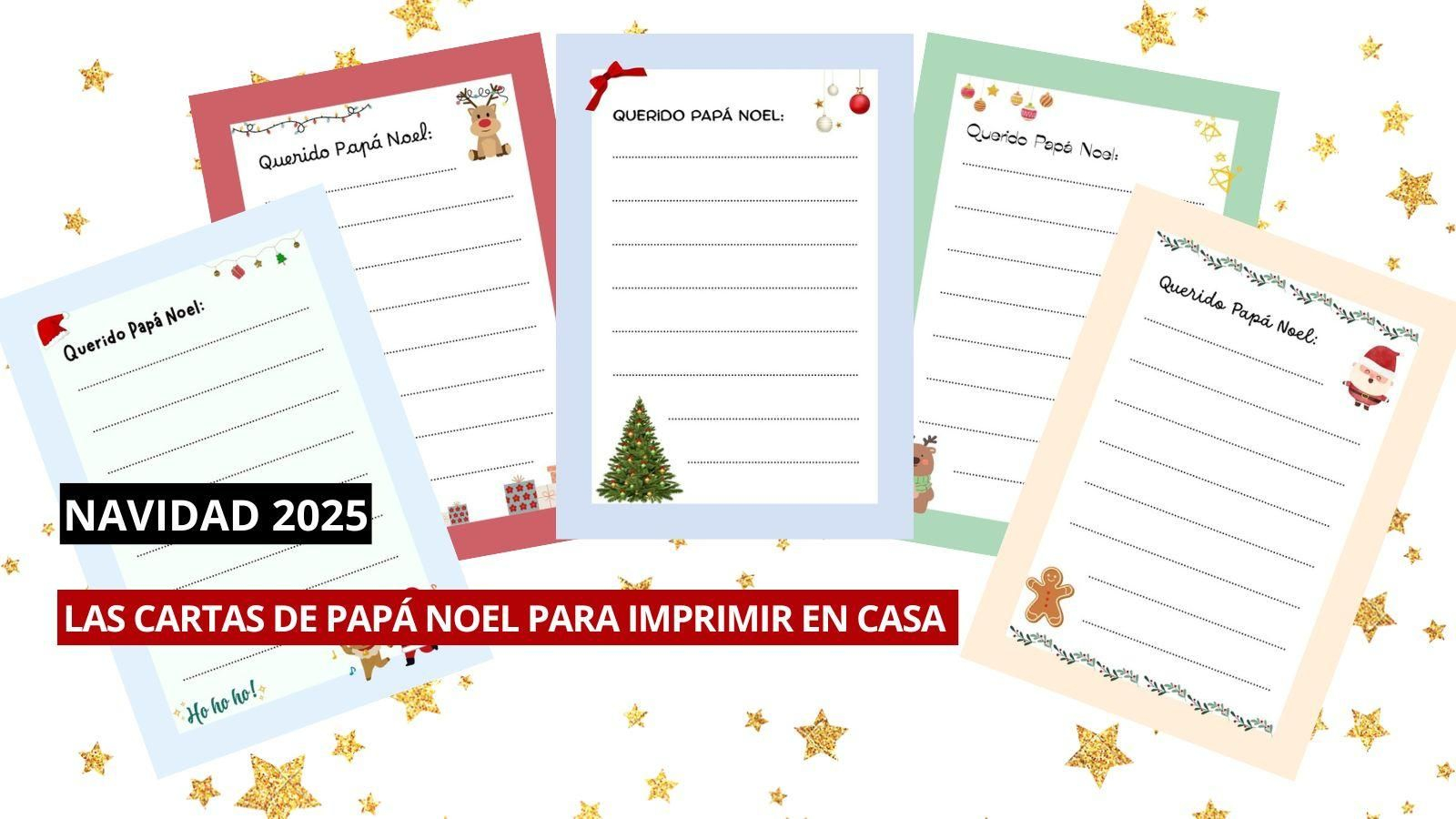 Las cartas de Papá Noel de La Región para imprimir en casa.