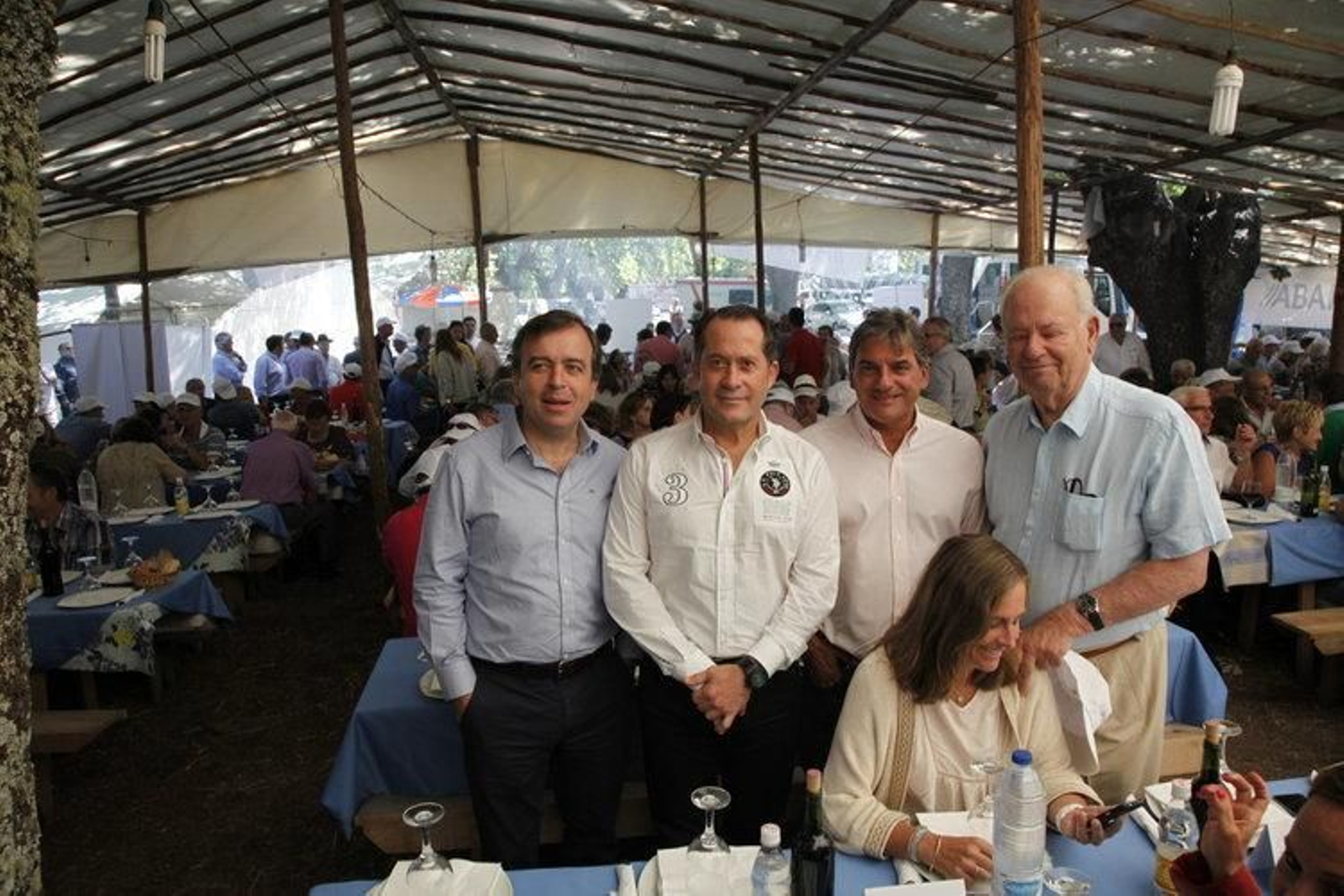 Botas, Escotet, López y Etcheverría, en la "I Romería Abanca Internacional".