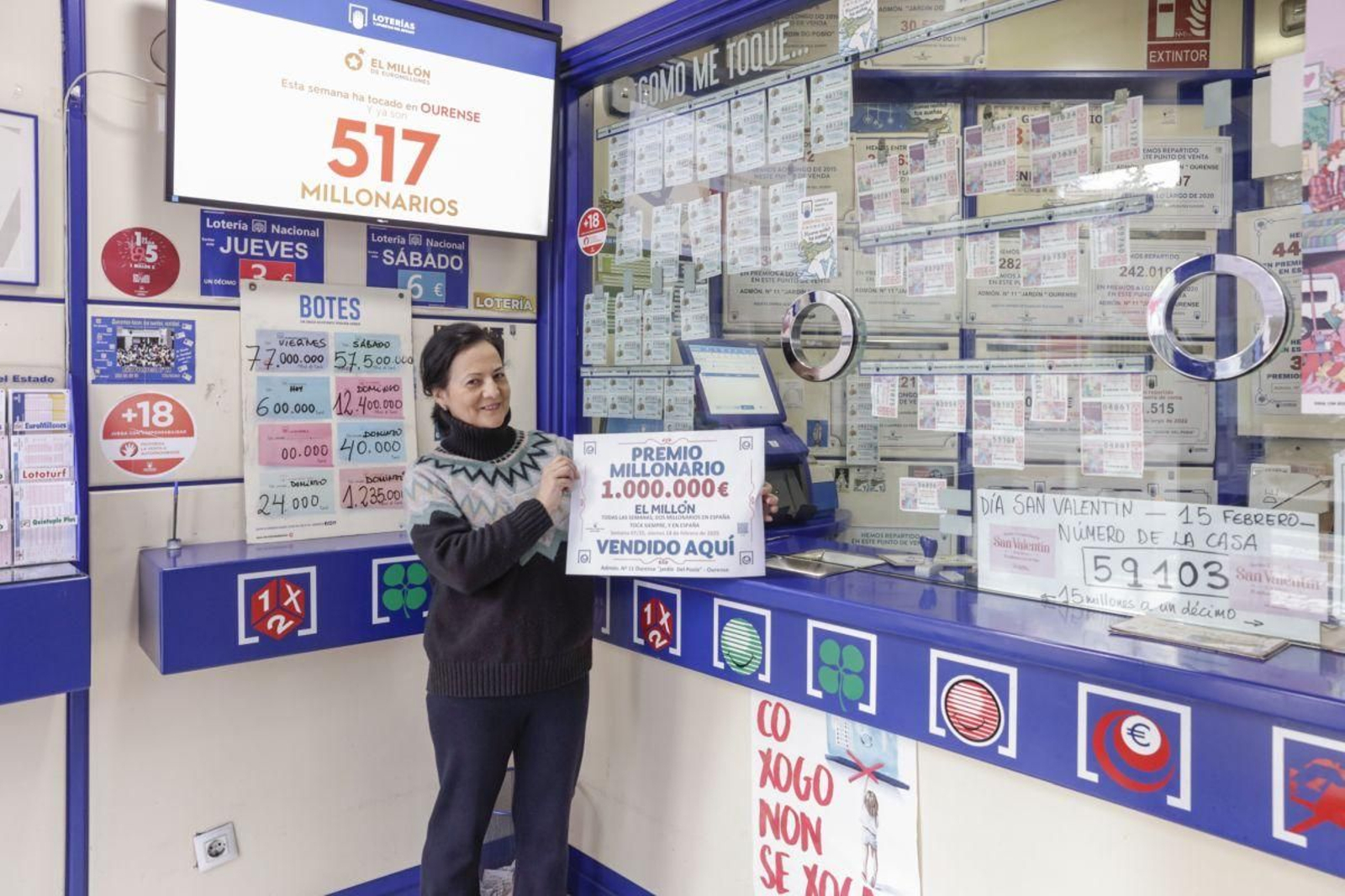 Pol Fernández, responsable de la Administración de Loterías nº11.