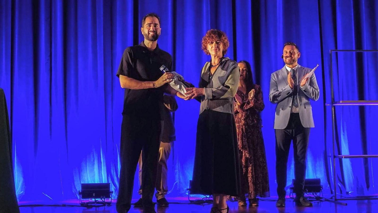 Entrega del premio de la Crítica de Galicai en la categoría de Cultura Digital.