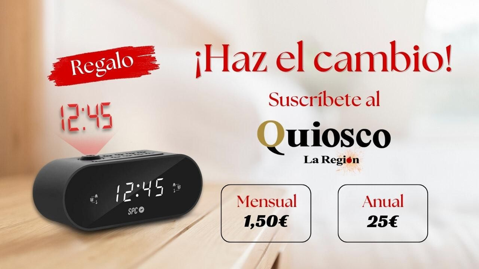 Promo Quiosco Digital La Región Cambio de hora en otoño