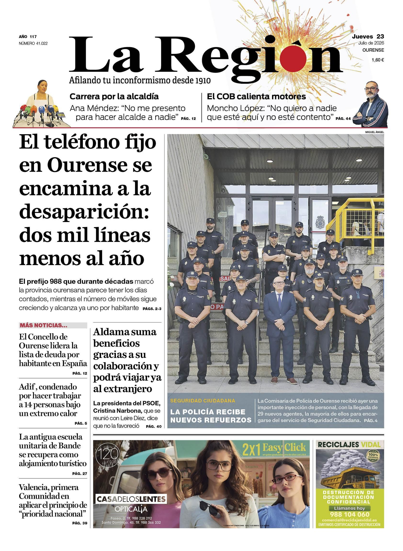 La portada