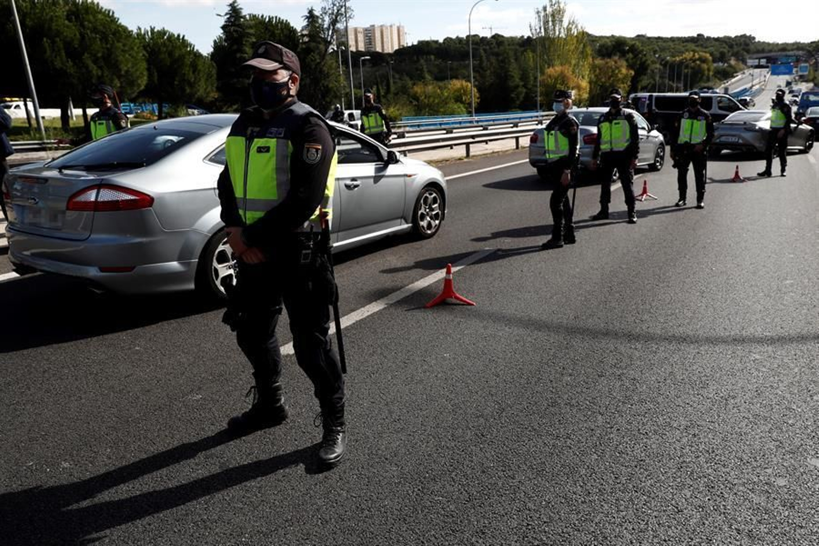 Control policial en el acceso a la capital