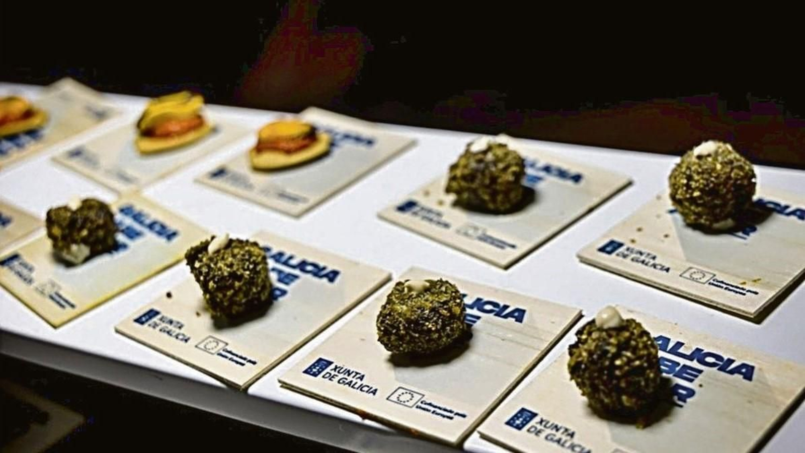 Degustación con produtos do selo Galicia Calidade.