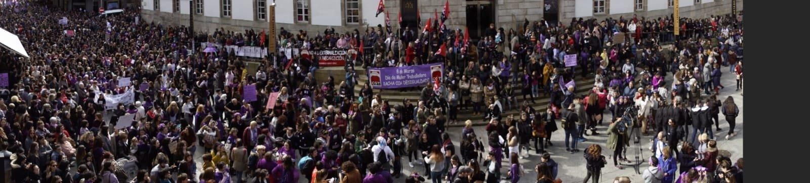Concentración del 8M en Vigo  // Vicente Alonso