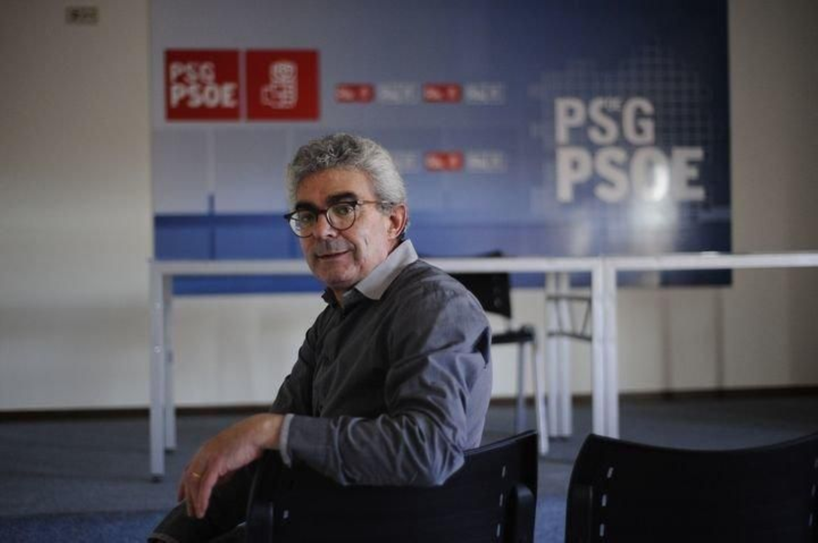 Raúl Fernández, onte na sede.