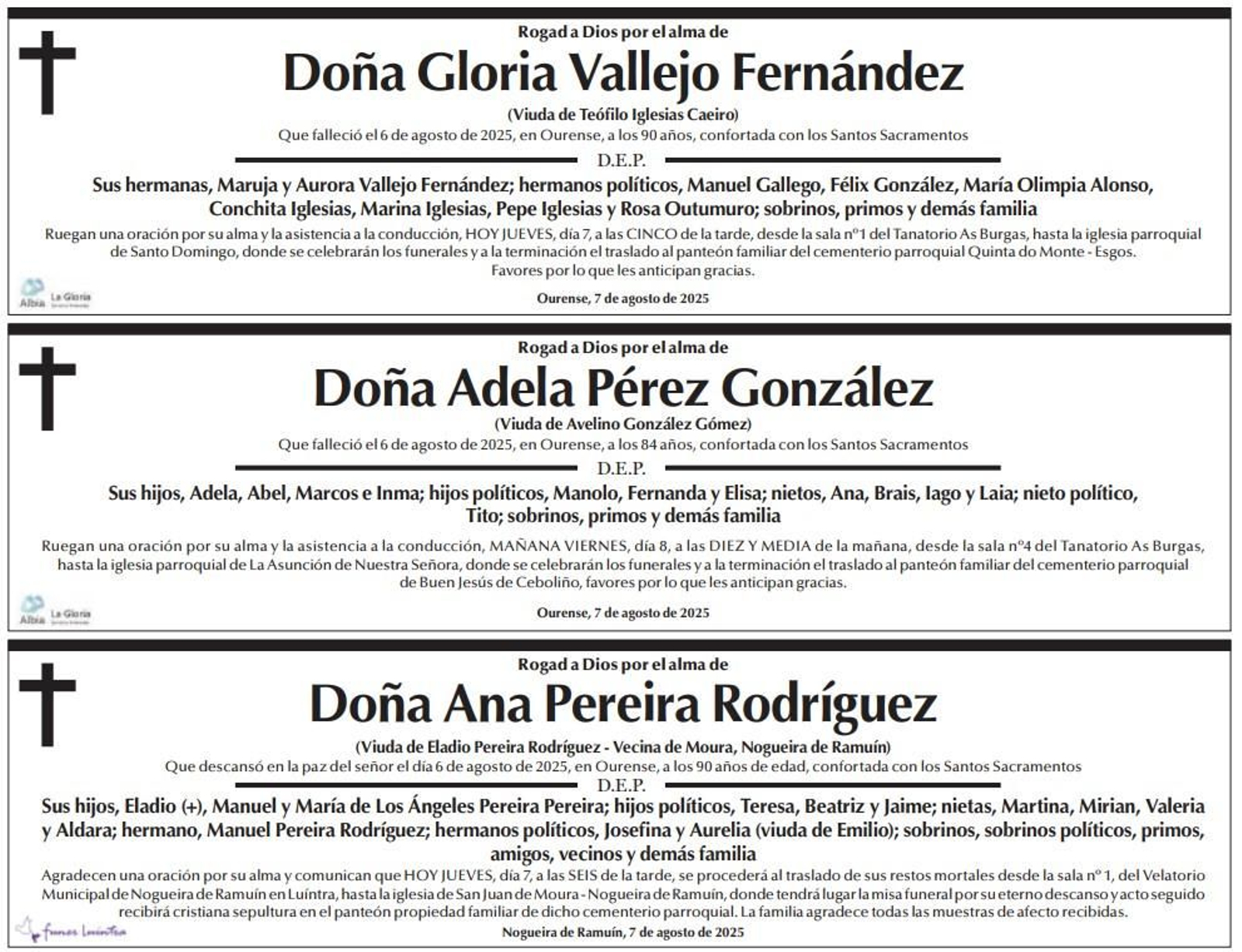 Las despedidas de este jueves / La Región