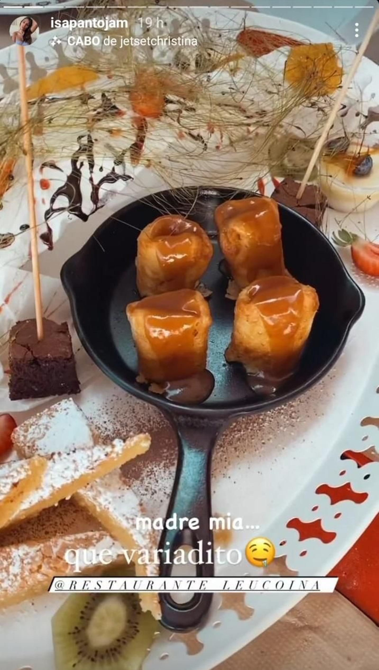 Comida de Isa Pantoja.