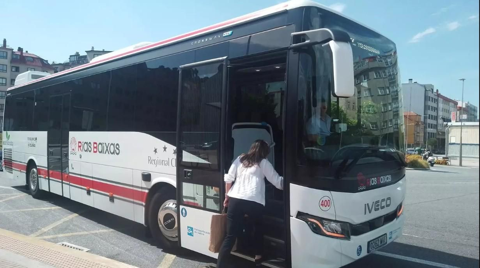 La línea de autobús que conecta el centro de la ciudad con Montecelo.