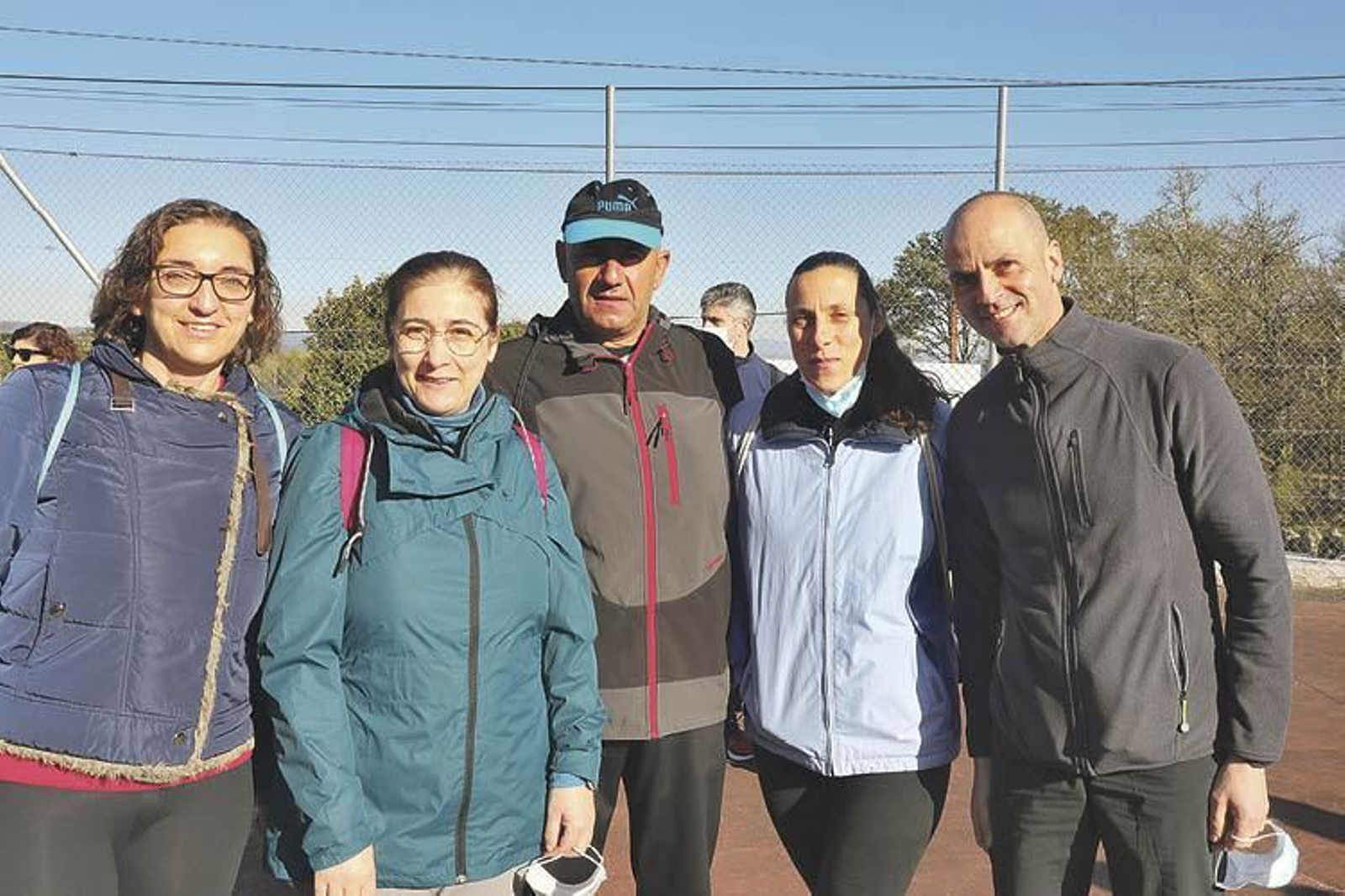 María José, Lourdes, Crespo, Eva y Elías.