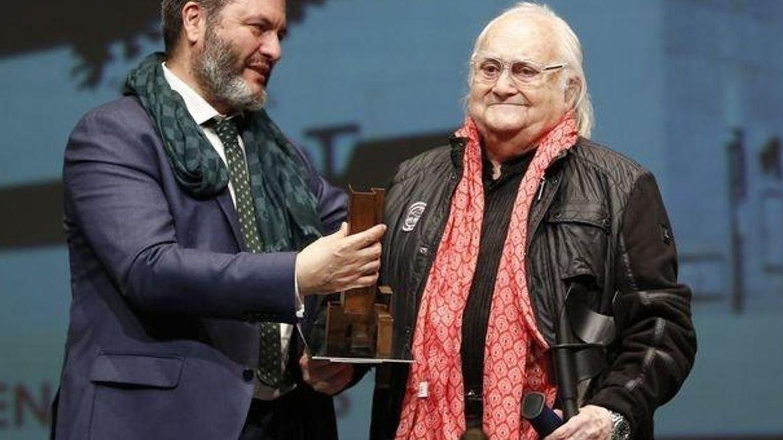Entrega del premio del COAG en 2017.