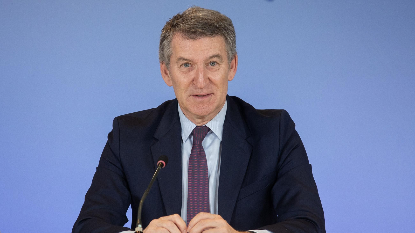 El presidente del Partido Popular, Alberto Núñez Feijóo