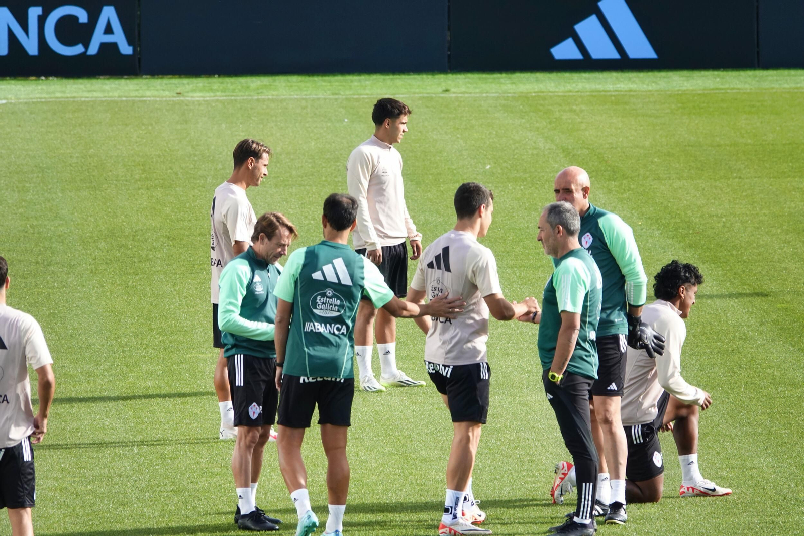 Entrenamiento del Celta en Mos.