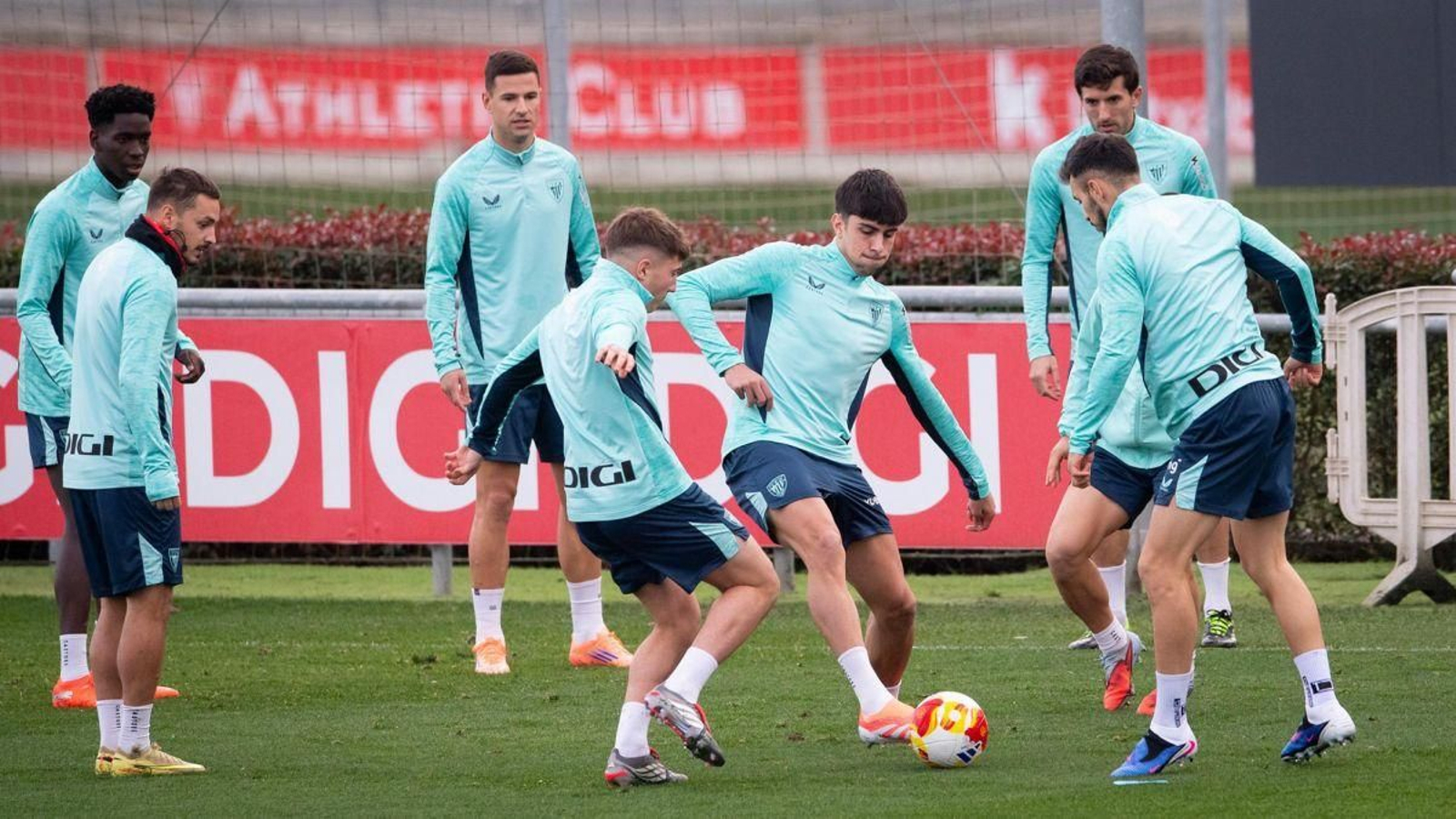 Entrenamiento del Athletic.
