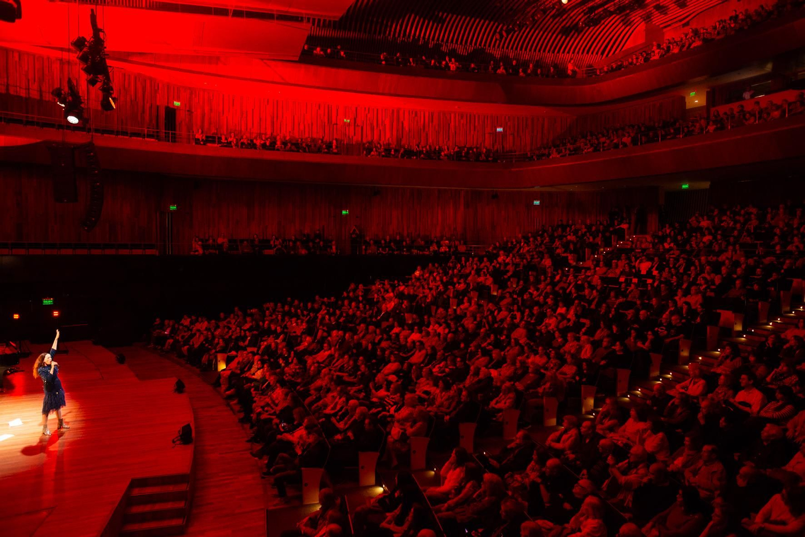 Luz Casal durante su concierto en Buenos Aires