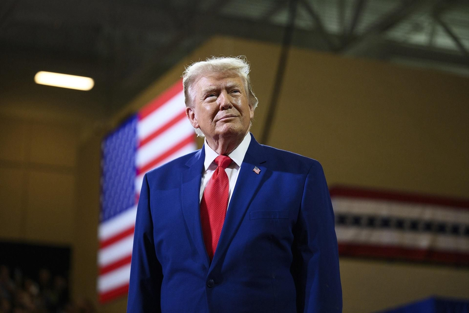 El presidente de EEUU, Donald Trump, en declaraciones a la prensa durante una visita a Georgia.