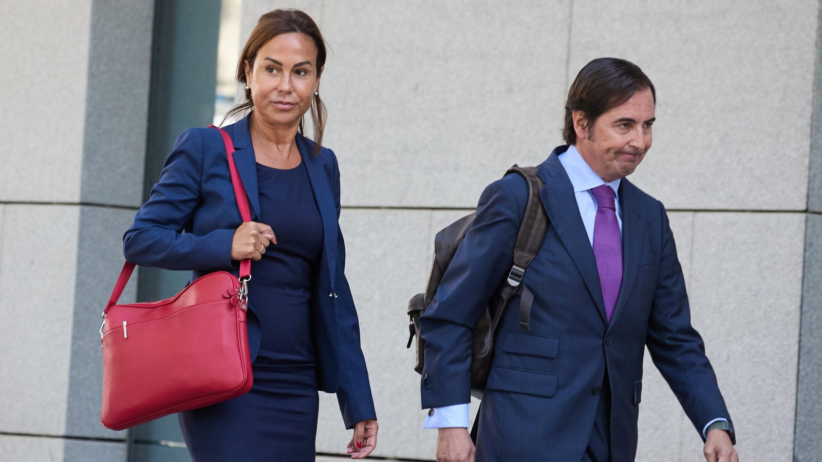 La ex presidenta de Adif, Isabel Pardo de Vera, a su llegada a declarar como imputada por el "caso Koldo" en la Audiencia Nacional.