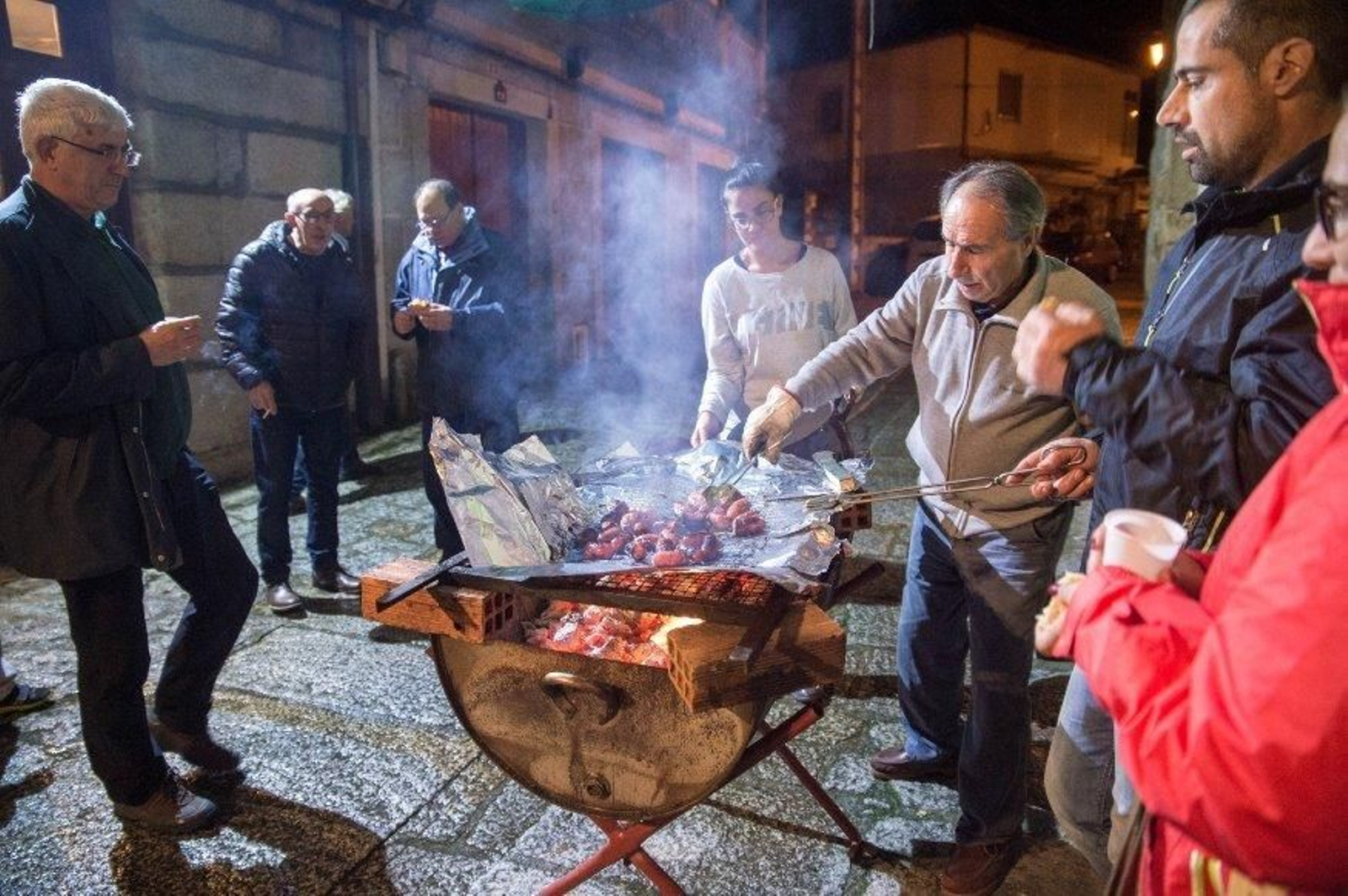 Un magosto en Seixalbo el pasado año (ÓSCAR PINAL).