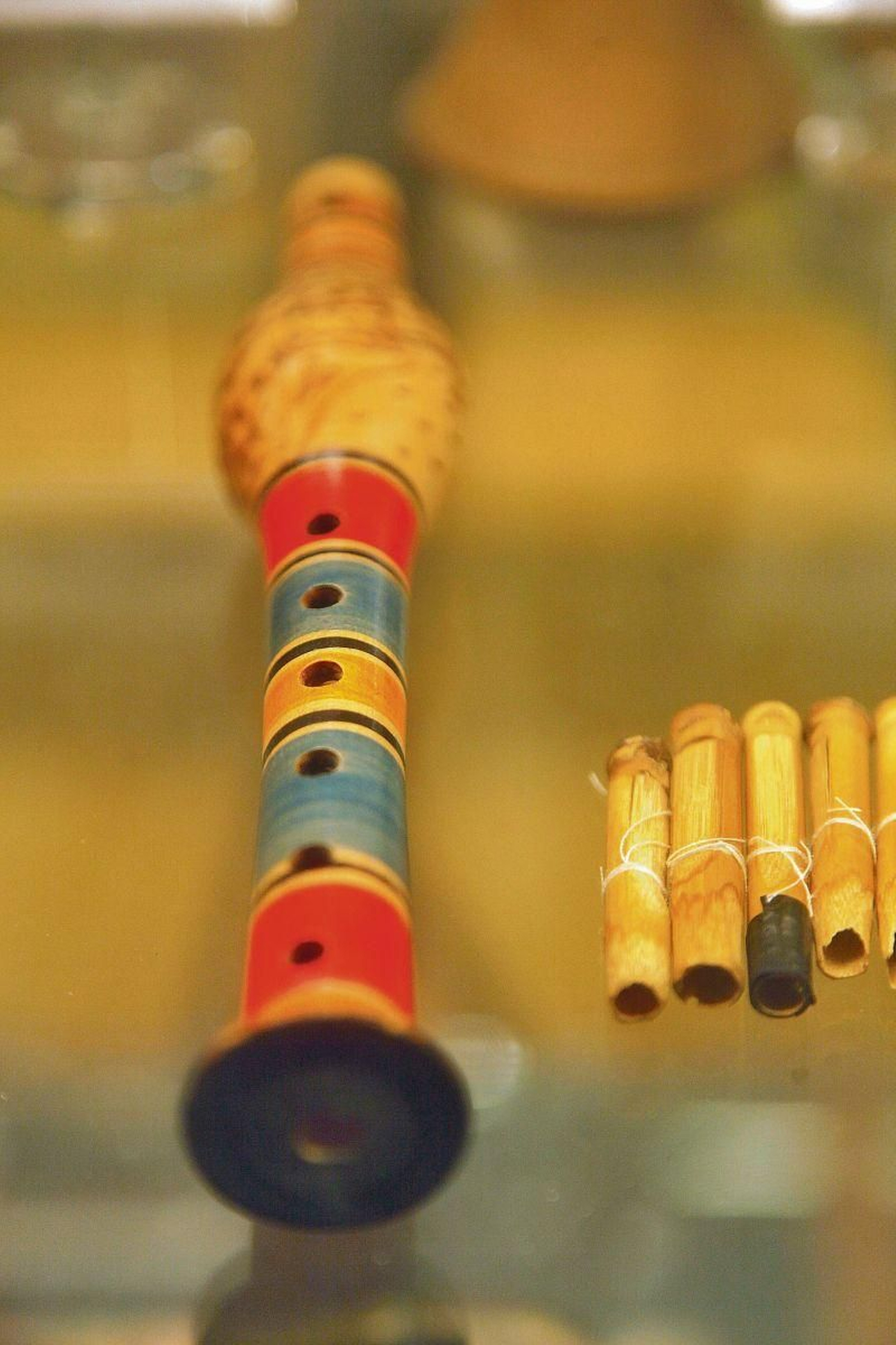 India de caña simple. El color de la madera un elemento más de decoración en este instrumento.