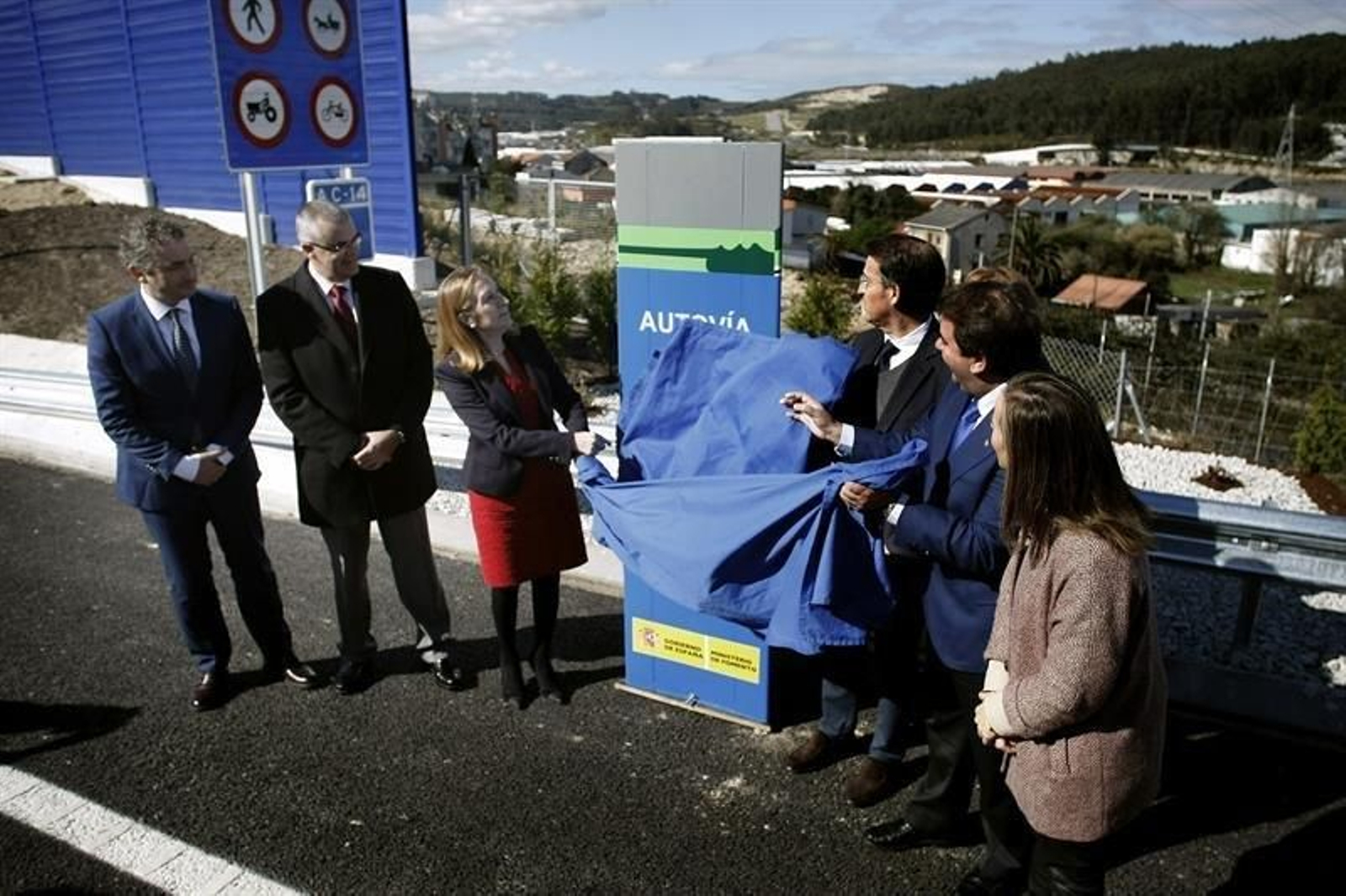 Ana Pastor y Núñez Feijóo esta mañana en A Coruña.