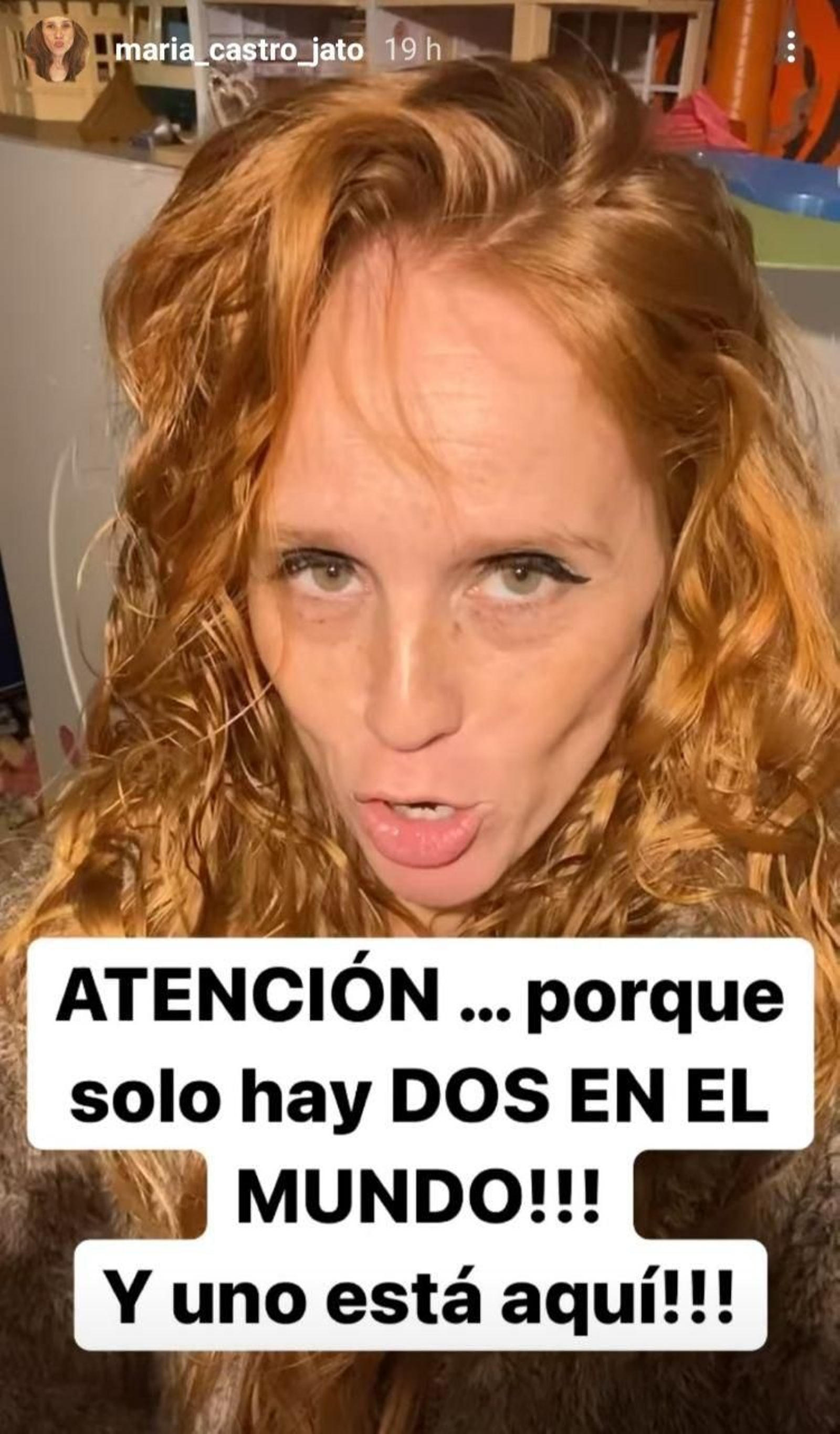 La espectacular sorpresa que se encontró María Castro al lado de su casa.