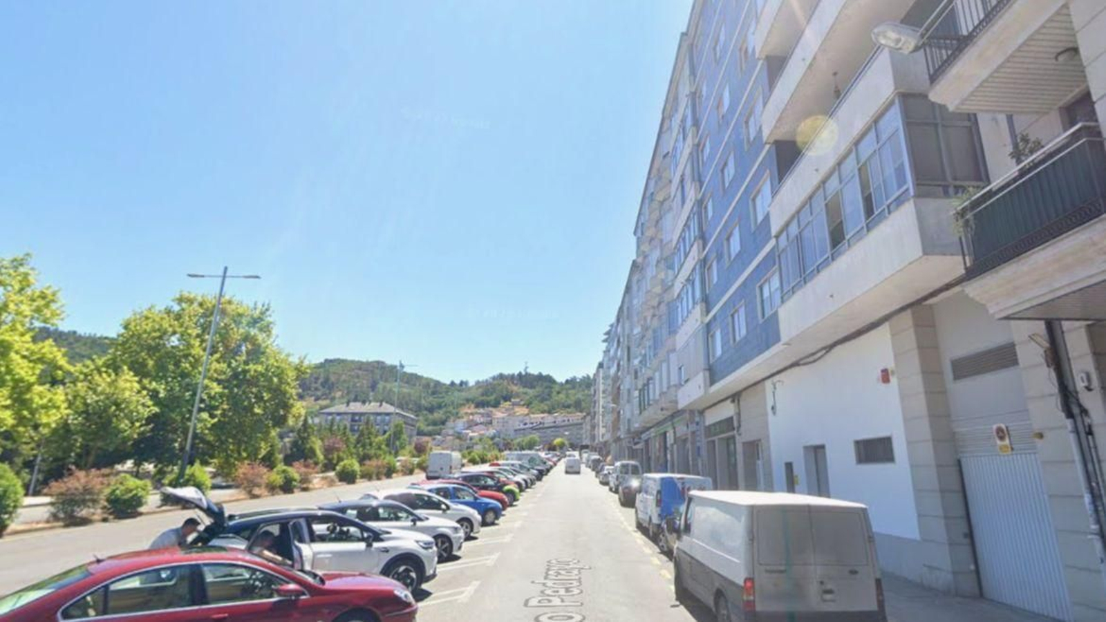 Avenida Otero Pedrayo, en donde ocurrió el accidente