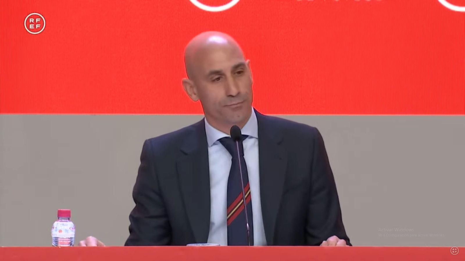 Luis Rubiales, en rueda de prensa.