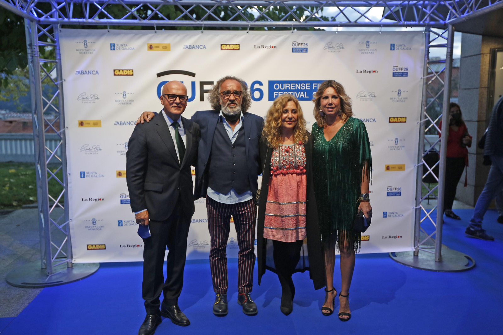 Gala inaugural de la 26ª edición del OUFF: Manuel Baltar, Teo Cardalda, María Caldelas. (XESÚS FARIÑAS)