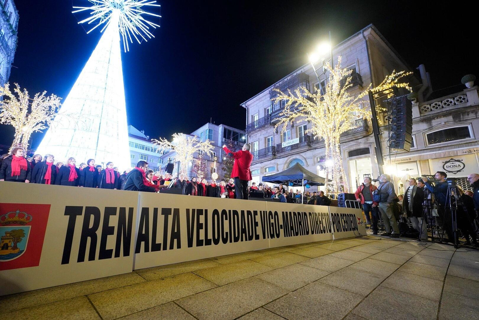 700 coralistas participaron en el concierto.