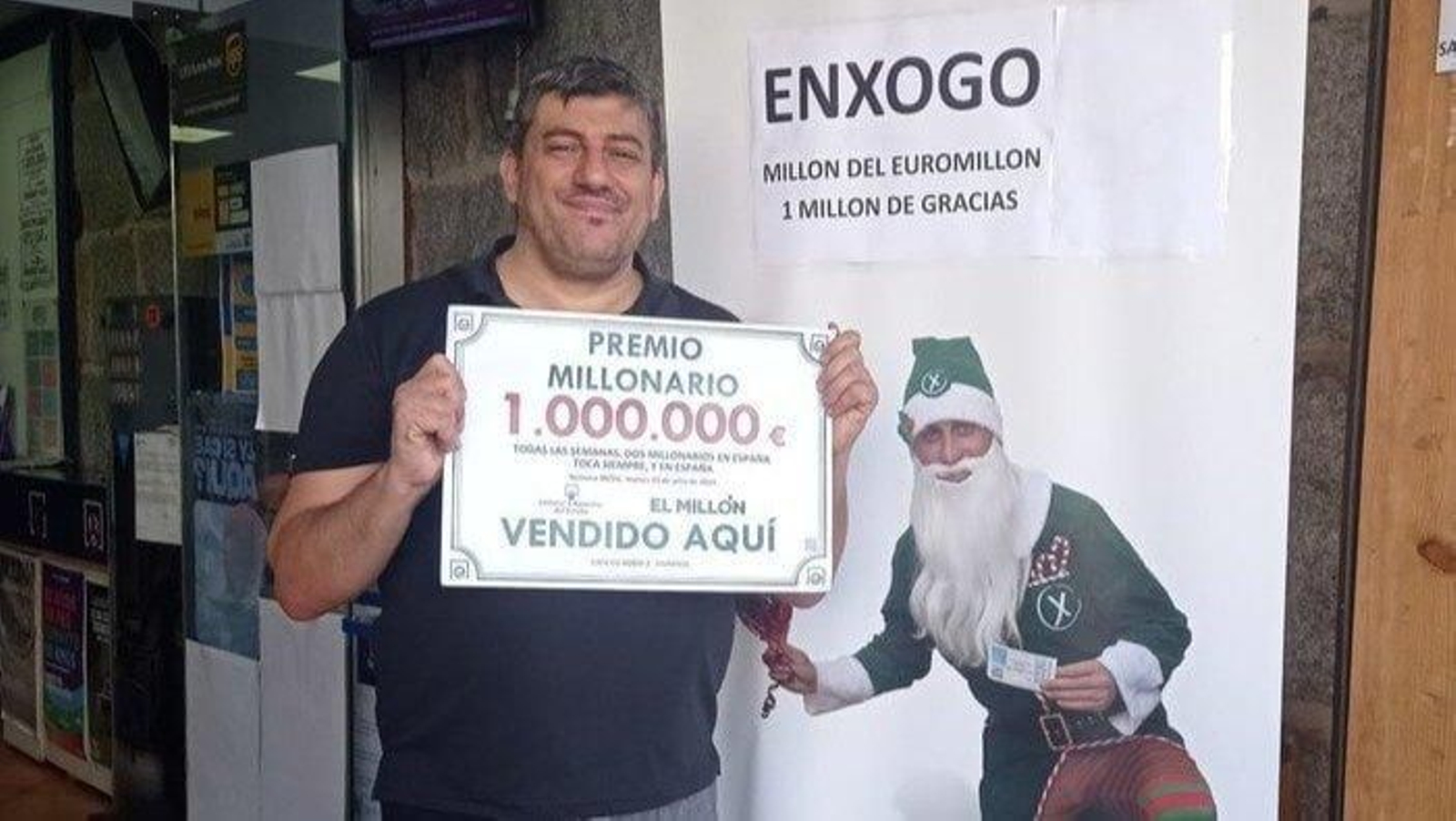 Valentín Rodríguez, tras repartir un millón de euros en su Bar En Xogo 2 de Ourense.