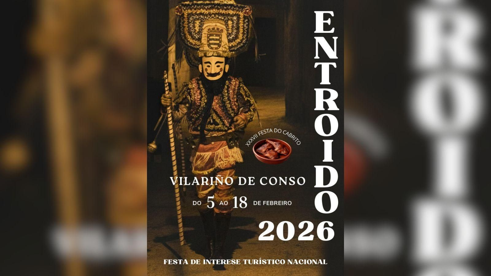 Cartel del Entroido 2026 en Vilariño de Conso.