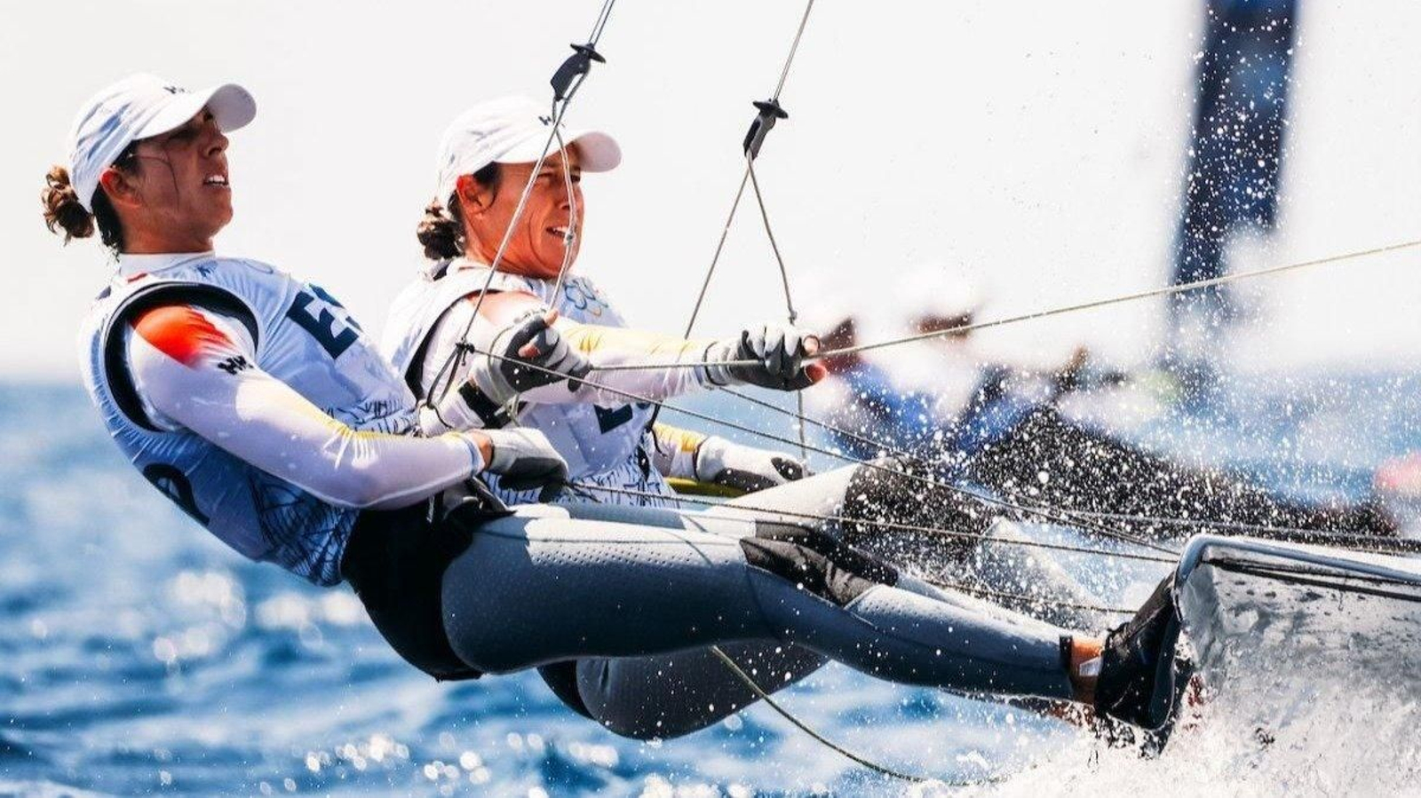Paula Barceló y Támara Echegoyen no lograron meterse ayer en la medal race de 49erFX.