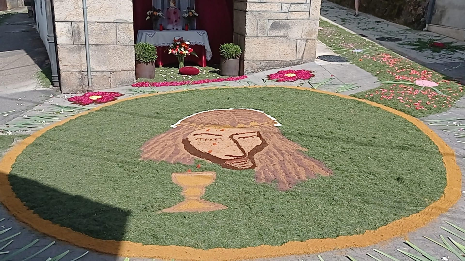 Representación de la Sangre de Cristo en el Corpus de Laza.