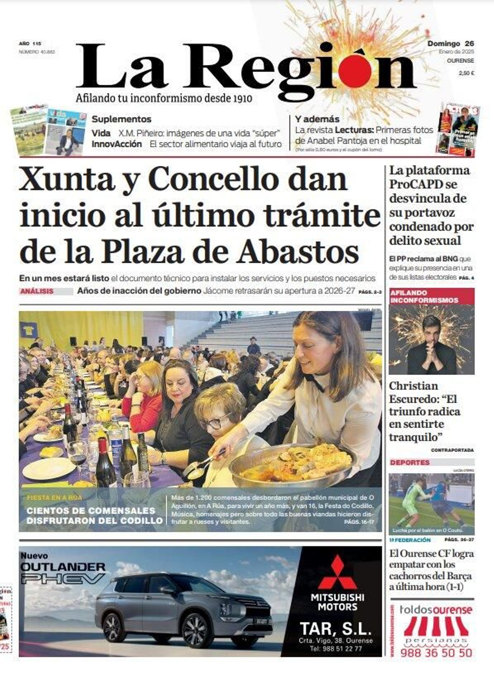 La portada de La Región