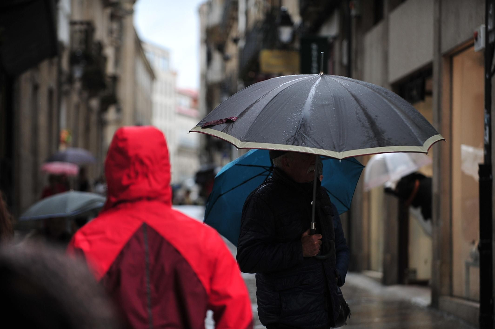Lluvia en Ourense.