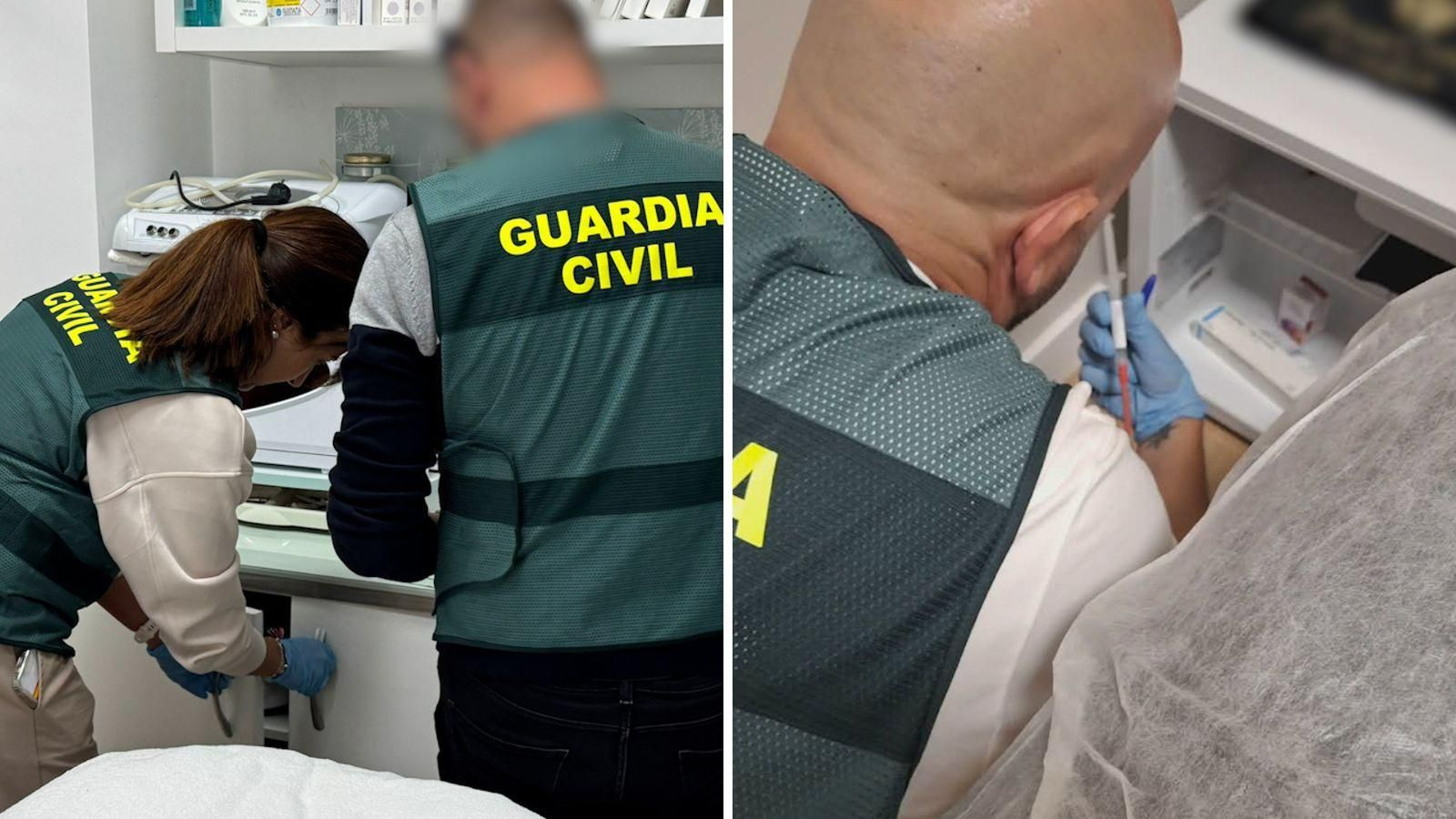 Agentes de la Guardia Civil durante una de las operaciones en las que se han intervenido miles de dosis de bótox.