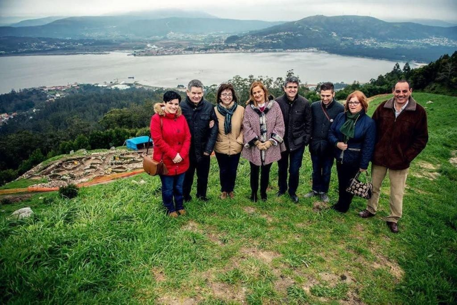 Ante la citania de Santa Trega, donde se ha realizado ya la mejora del yacimiento.