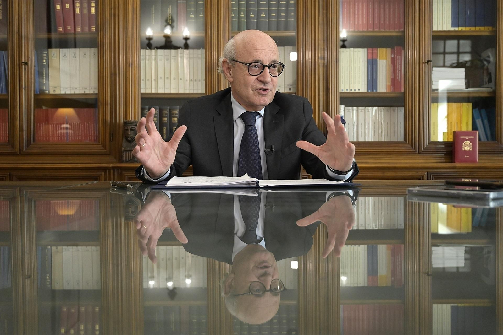 El fiscal superior de Galicia, Fernando Suanzes, en la entrevista a Europa Press.