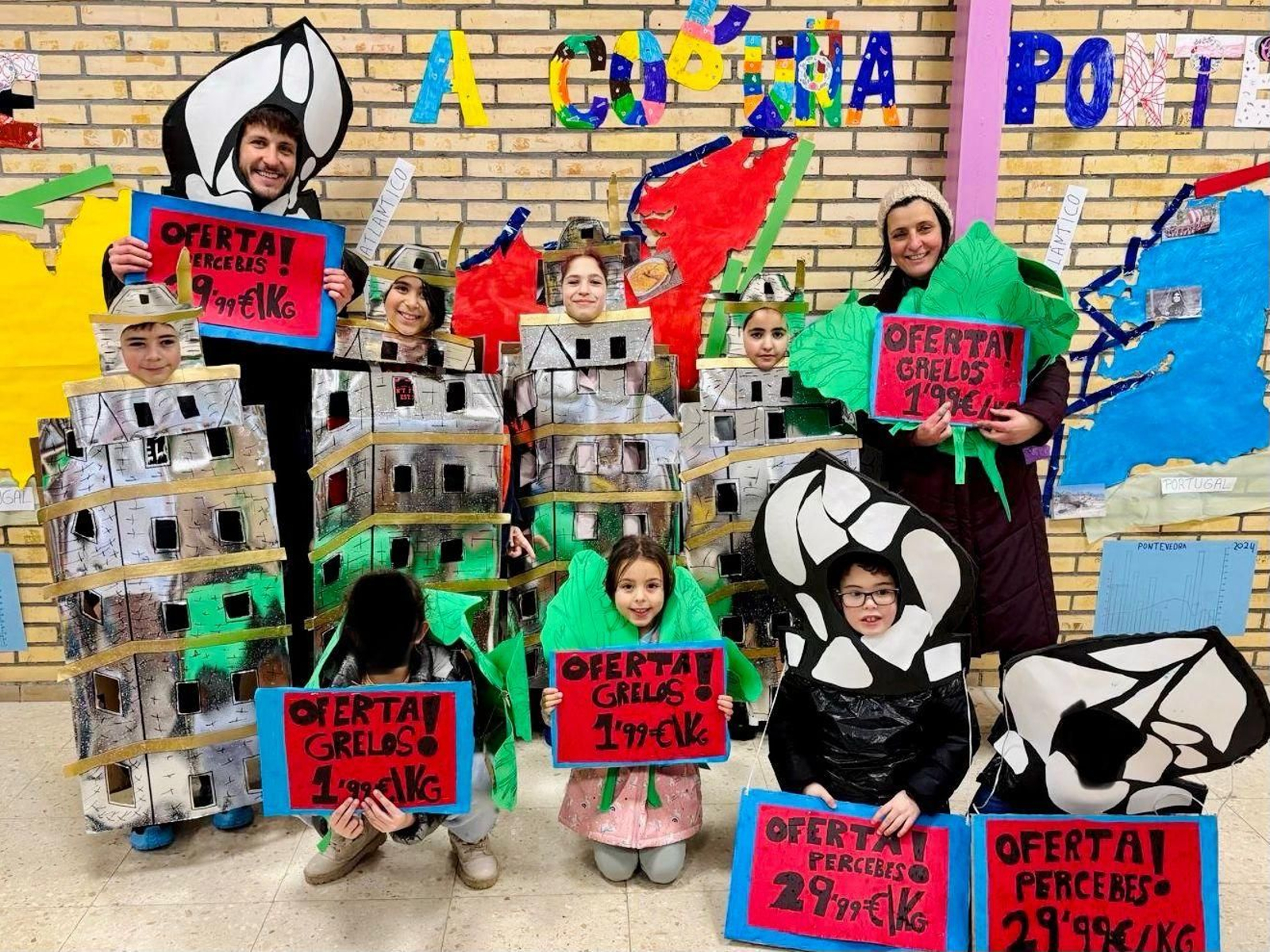 O Entroido no colexio de Cartelle