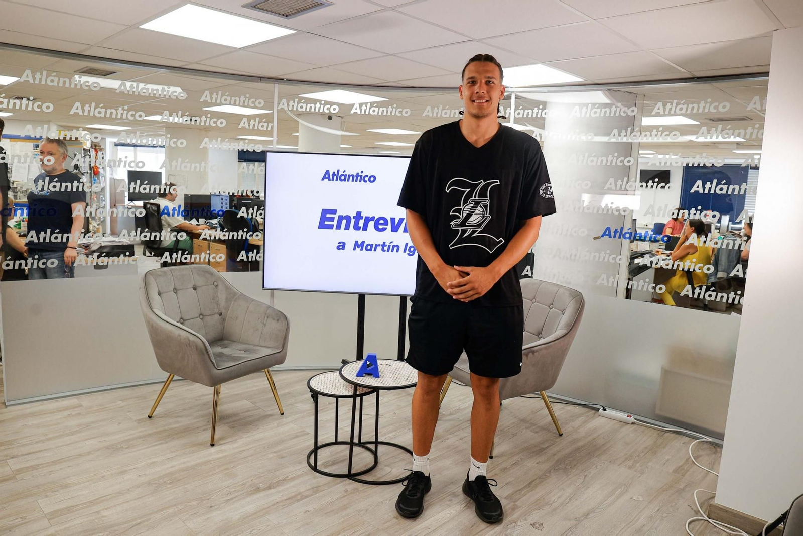 Martín Iglesias, en una visita a la redacción de Atlántico.