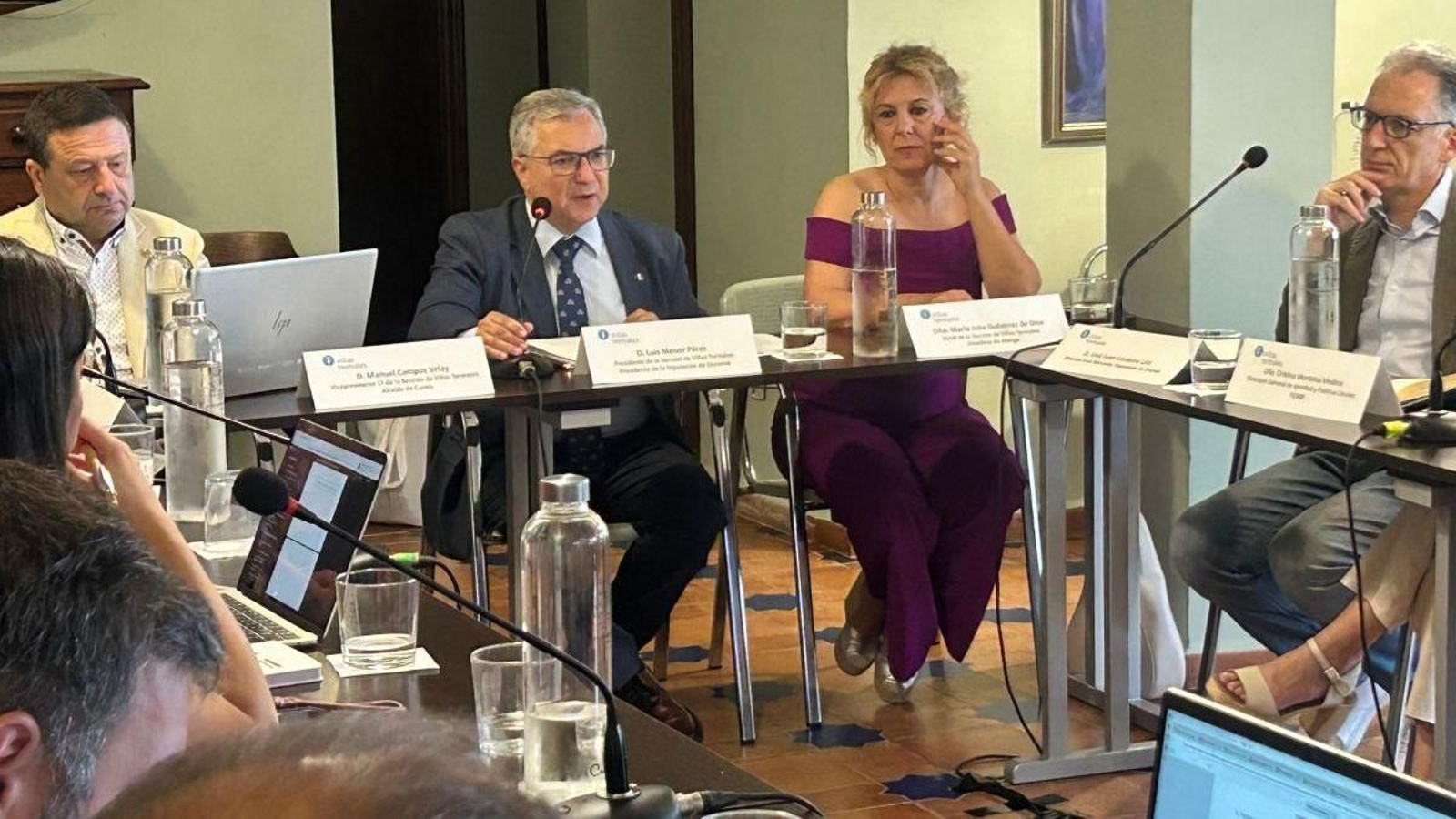 Luis Menor interviene en el Consejo de Villas Termales.