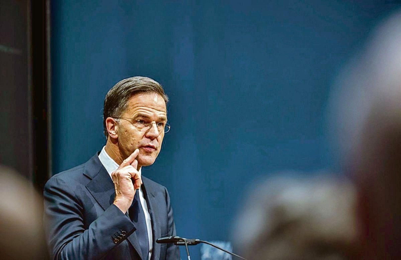 El secretario general de la OTAN, Mark Rutte, en la Conferencia de Seguridad de Munich.