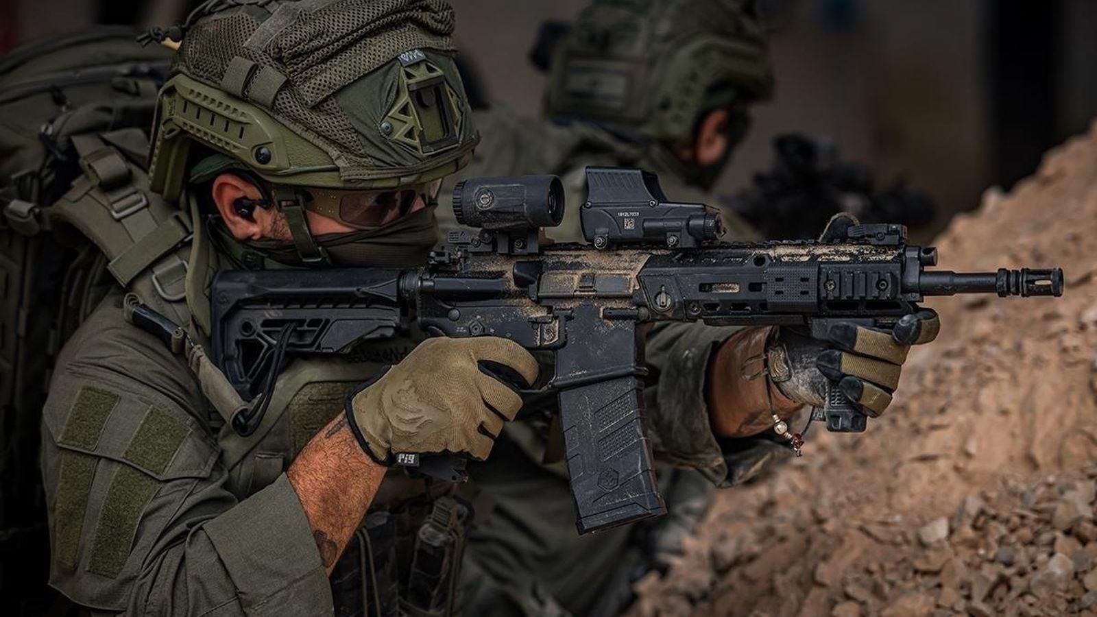 Un soldado europeo en combate