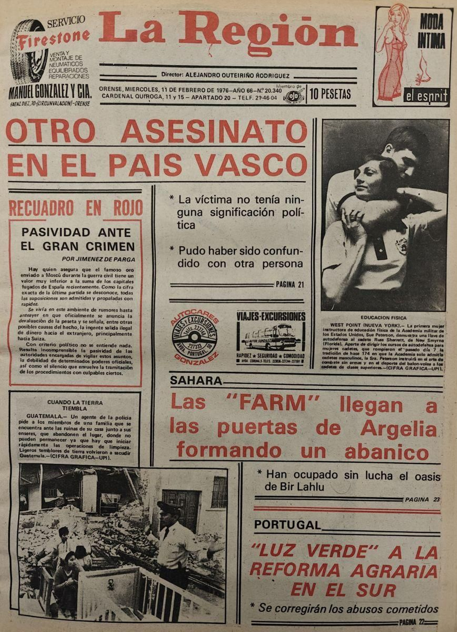 La portada.