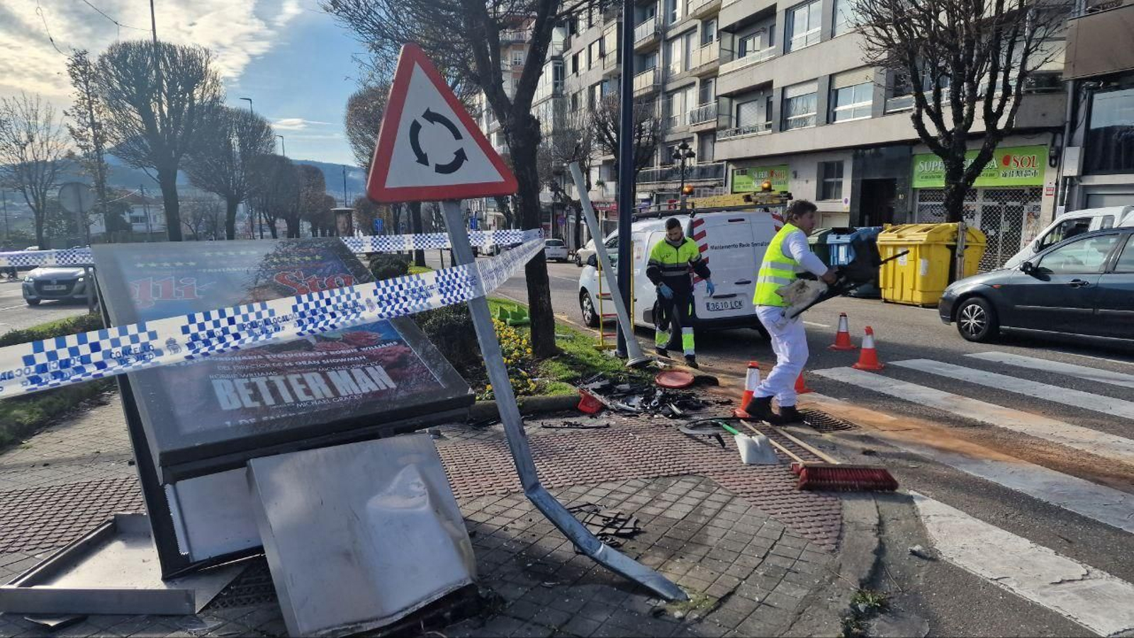 Lugar del accidente.