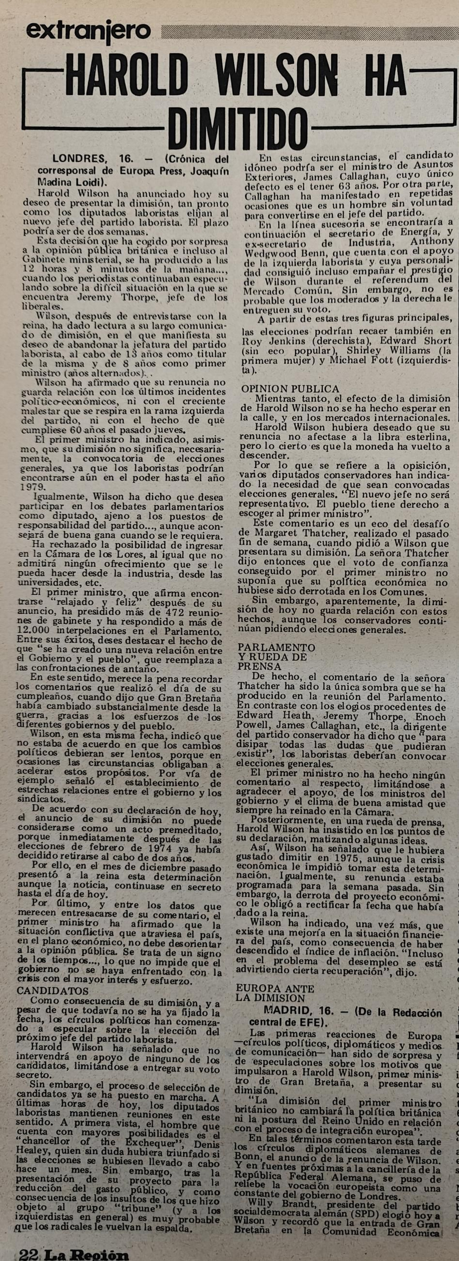 17 de marzo de 1976.