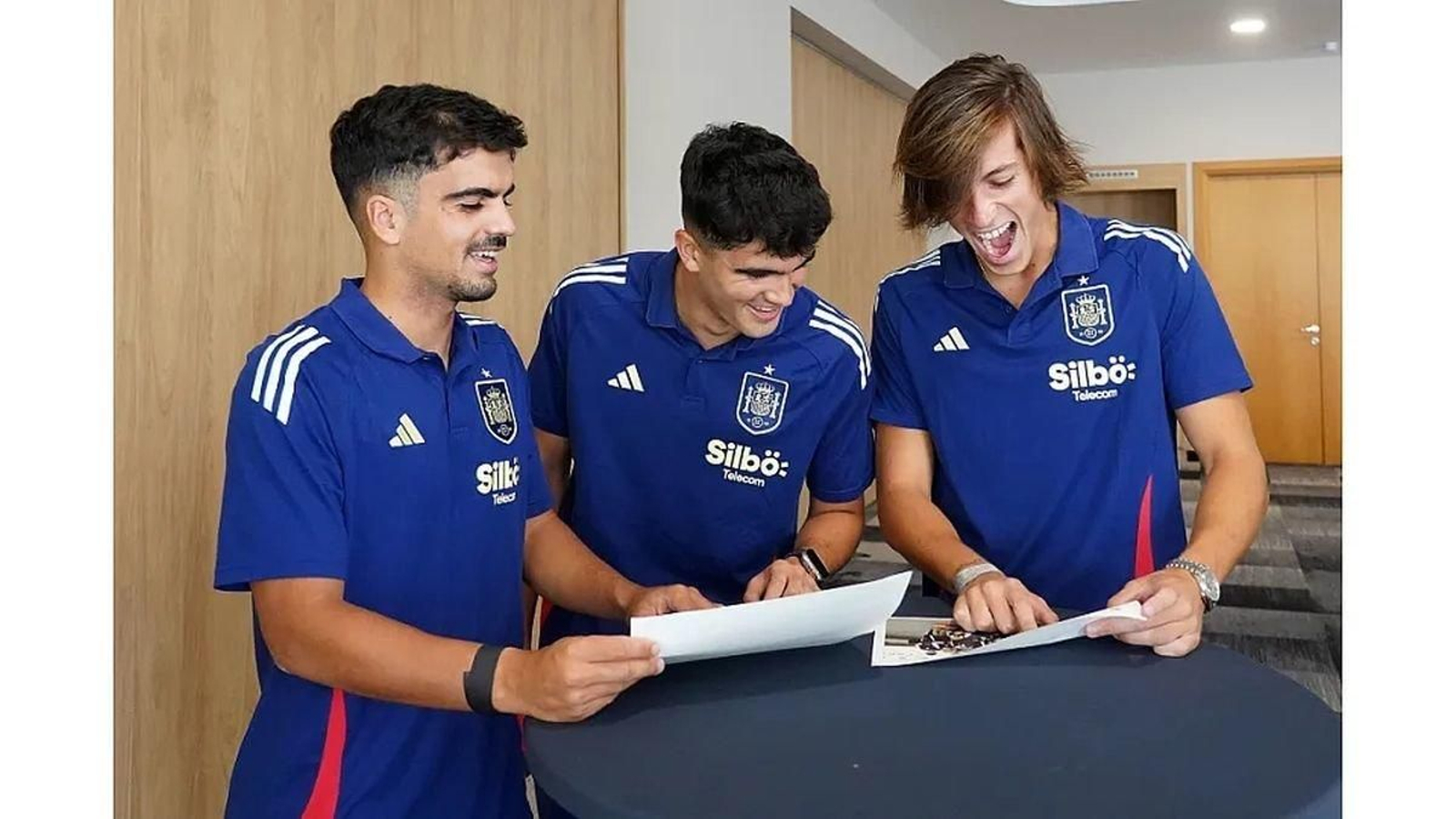 Damián, Hugo Novoa y Álvaro Carreras coincidieron en la sub-21 tras hacerlo con Galicia sub-12 en 2015.