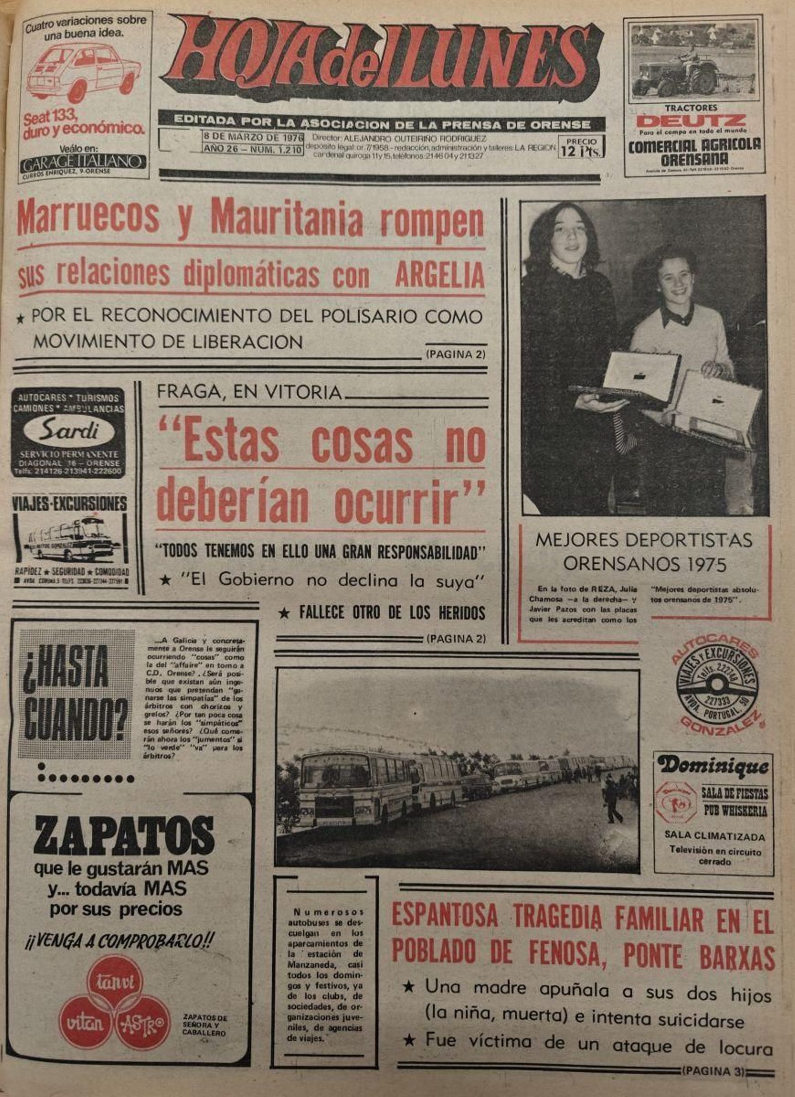 La primera 8 de marzo de 1976